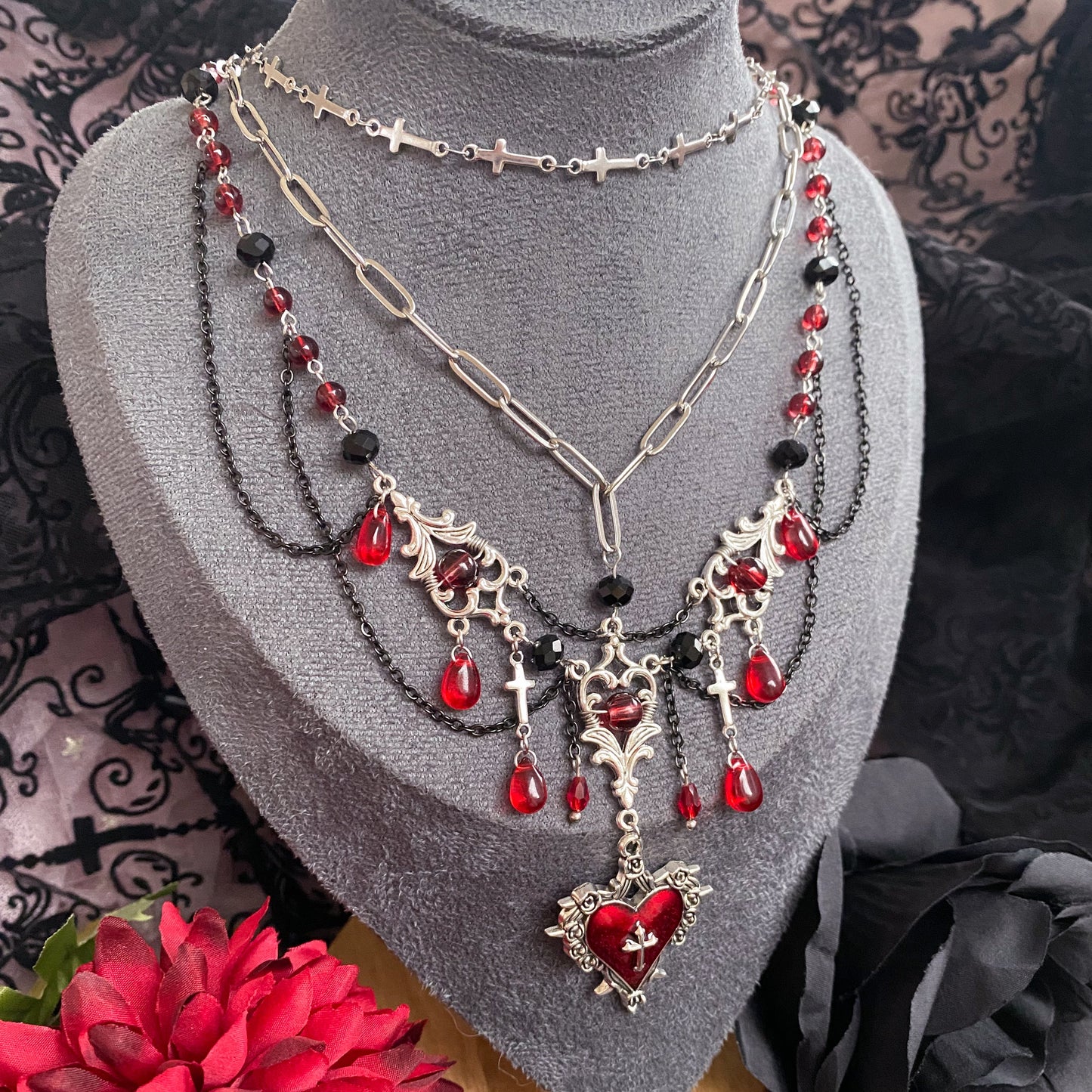 Ruby Requiem Necklace