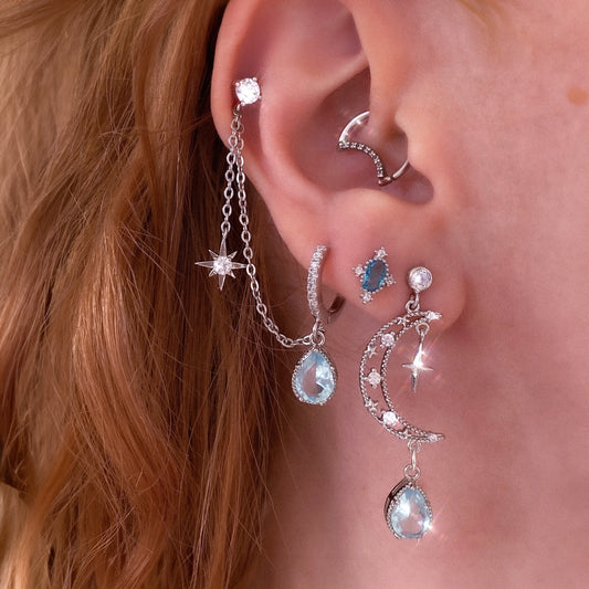Double Chain Helix Vega Earring
