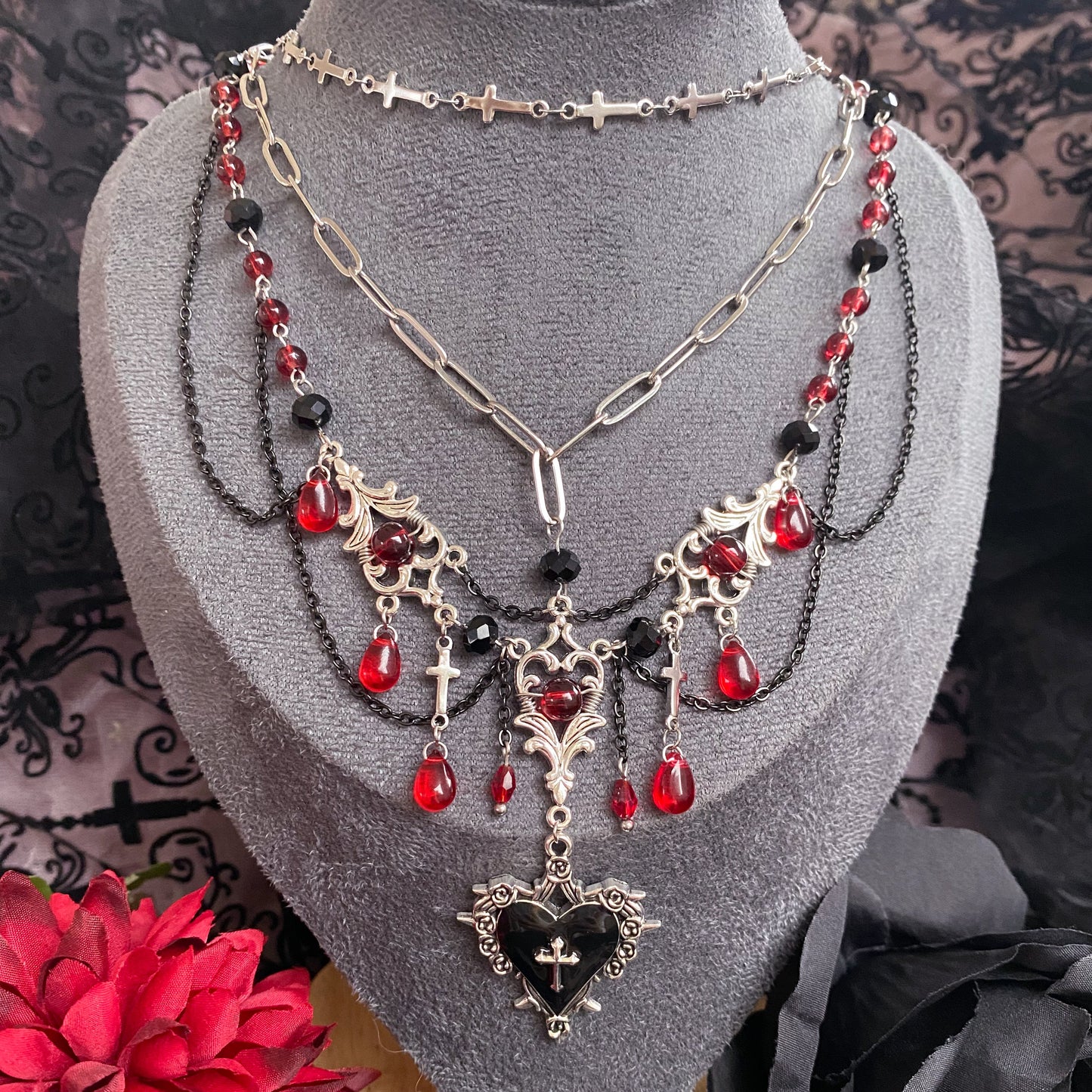 Ruby Requiem Necklace