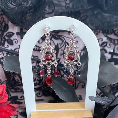 Ruby Requiem Earrings