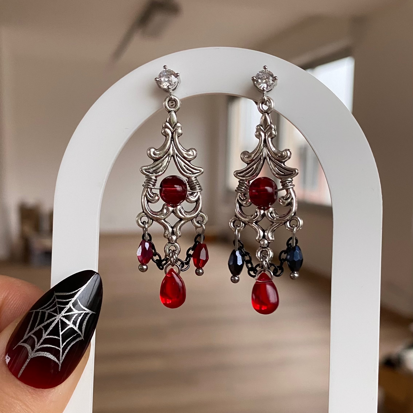 Ruby Requiem Earrings
