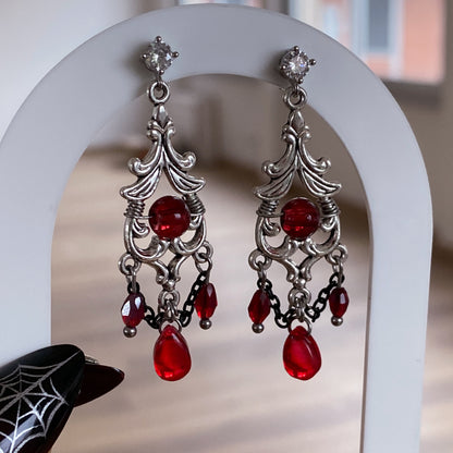 Ruby Requiem Earrings