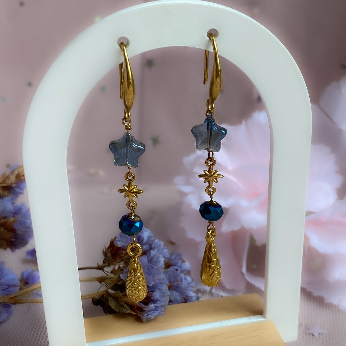 Fallen Star Drop Earrings | Celestial Earrings, Starry Night Sky Collection