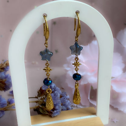 Fallen Star Drop Earrings | Celestial Earrings, Starry Night Sky Collection