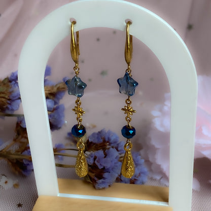 Fallen Star Drop Earrings | Celestial Earrings, Starry Night Sky Collection