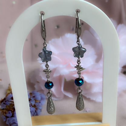 Fallen Star Drop Earrings | Celestial Earrings, Starry Night Sky Collection