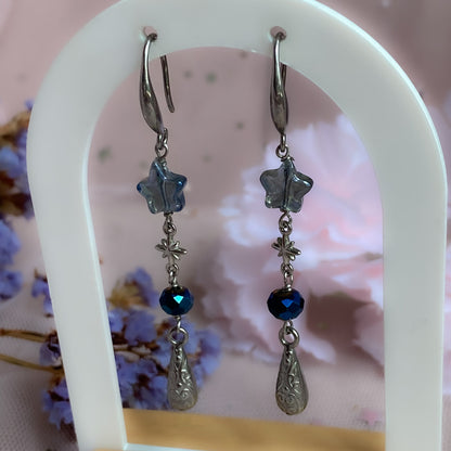 Fallen Star Drop Earrings | Celestial Earrings, Starry Night Sky Collection