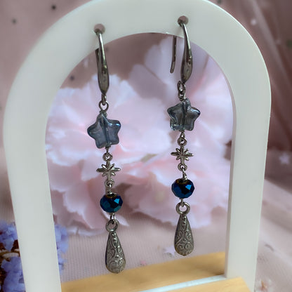 Fallen Star Drop Earrings | Celestial Earrings, Starry Night Sky Collection