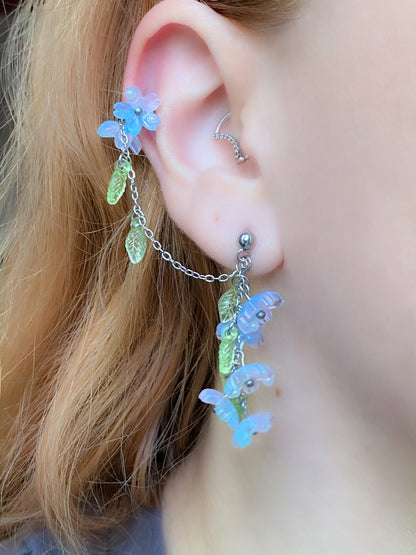 Floral Cascade Double Earring