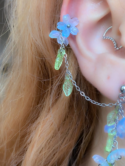 Floral Cascade Double Earring