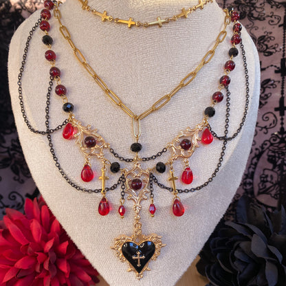 Ruby Requiem Necklace