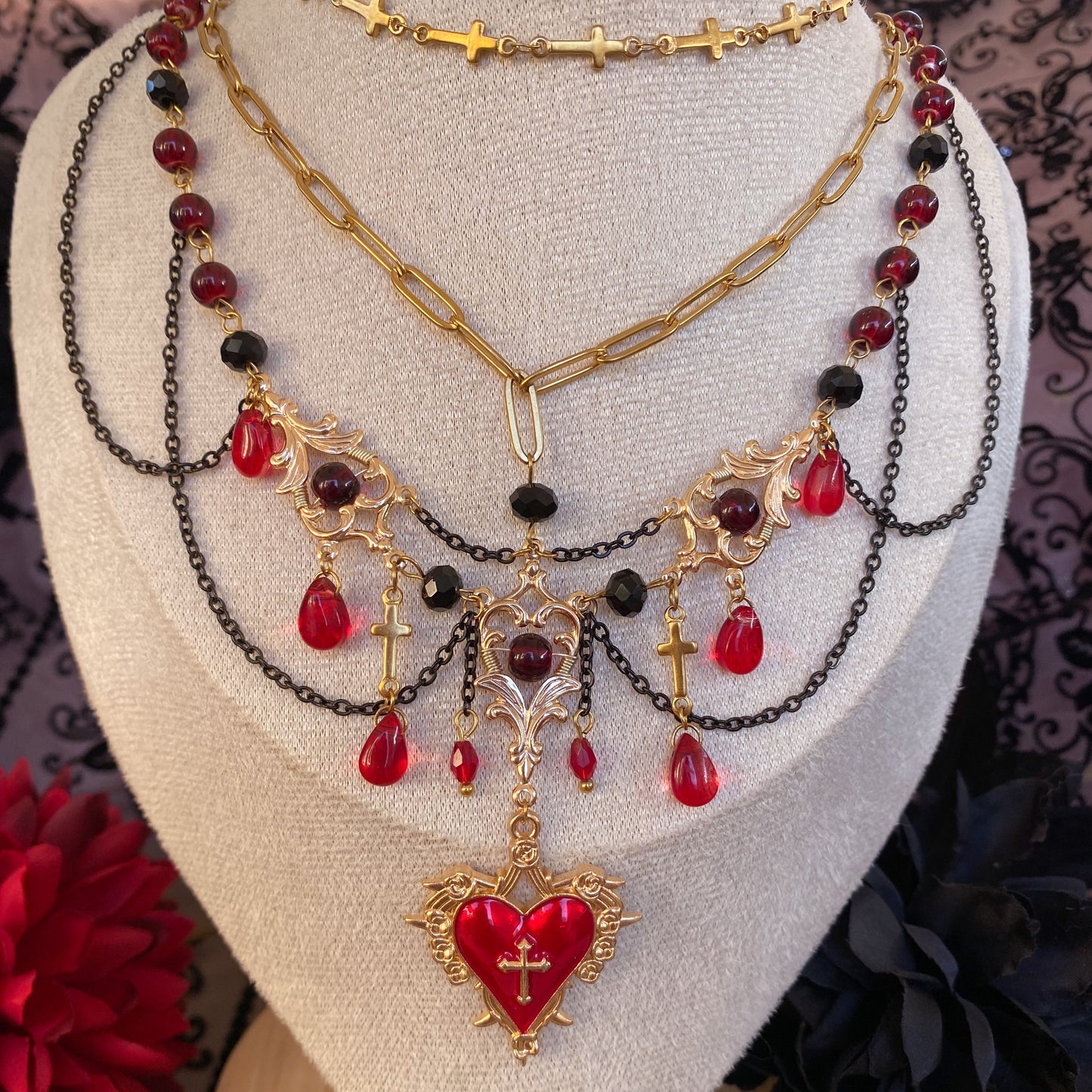 Ruby Requiem Necklace