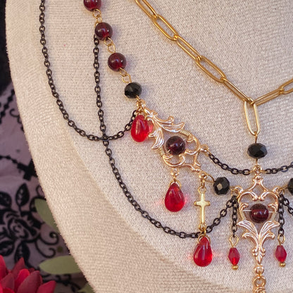 Ruby Requiem Necklace