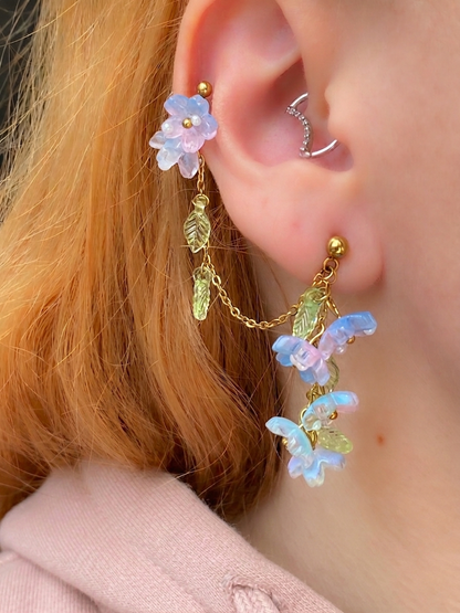 Floral Cascade Double Earring