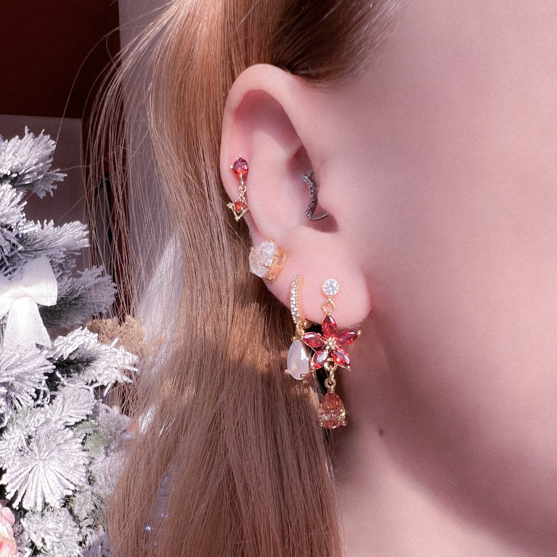 Pretty Blossom Long Earring